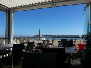 Vue depuis la terrasse du restaurant